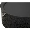 Mauro Ferretti mesa auxiliar Blacky Ø 35x50 cm oro negro