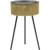 Mauro Ferretti Glovy mesa auxiliar Ø 40x65 cm oro negro