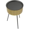 Mauro Ferretti Glovy mesa auxiliar Ø 40x65 cm oro negro