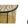 Mauro Ferretti Leavy florero set de 2 Ø 21x40 y 19x22 cm oro negro