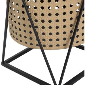 Mauro Ferretti Osaka florero juego de 2 Ø 21x40 y 19x22 cm negro crema