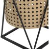 Mauro Ferretti Osaka florero juego de 2 Ø 21x40 y 19x22 cm negro crema