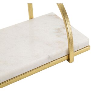 Estantería de pared Mauro Ferretti Mármol 40x16x18 cm oro blanco