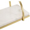 Estantería de pared Mauro Ferretti Mármol 40x16x18 cm oro blanco