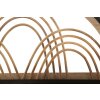Mauro Ferretti estantería de pared Oporto con ganchos 46x15,5x30 cm negro marrón