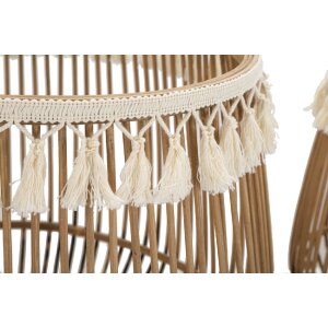 Mauro Ferretti Juego de cestas Fuji 2 piezas Ø 47x39,5-34x36,5 cm marrón
