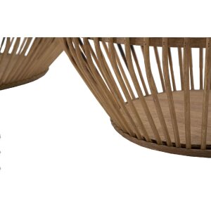 Mauro Ferretti Juego de cestas Fuji 2 piezas Ø 47x39,5-34x36,5 cm marrón