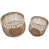 Mauro Ferretti Juego de cestas Fuji 2 piezas Ø 47x39,5-34x36,5 cm marrón