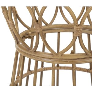 Mesa de centro Mauro Ferretti Panama redonda Ø 50x50 cm marrón
