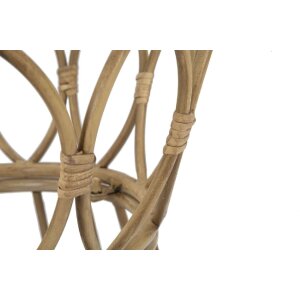 Mesa de centro Mauro Ferretti Panama redonda Ø 50x50 cm marrón