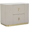 Mauro Ferretti mesita de noche beauty 60x40x47 cm crema oro