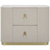 Mauro Ferretti mesita de noche beauty 60x40x47 cm crema oro