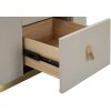 Mauro Ferretti mesita de noche beauty 60x40x47 cm crema oro