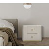 Mauro Ferretti mesita de noche beauty 60x40x47 cm crema oro