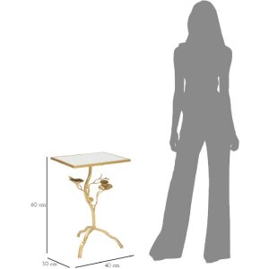 Mauro Ferretti mesa auxiliar Tisty 40x30x60 cm oro