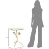 Mauro Ferretti mesa auxiliar Tisty 40x30x60 cm oro