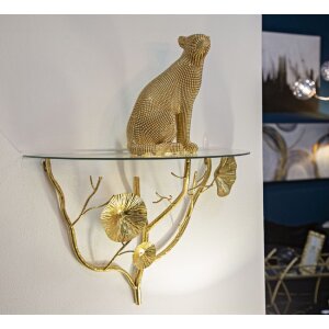 Mauro Ferretti mesa de pared Tisty 60x30x40 cm oro