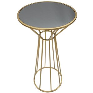 Mauro Ferretti mesa auxiliar Simple New Ø 50x100 oro