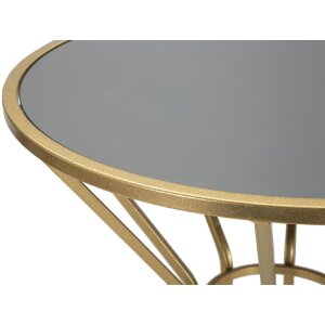 Mauro Ferretti mesa auxiliar Simple New Ø 50x100 oro