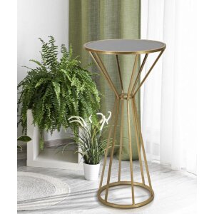Mauro Ferretti mesa auxiliar Simple New Ø 50x100 oro