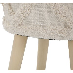 Mauro Ferretti taburete Damasco alto Ø 32x41 cm natural