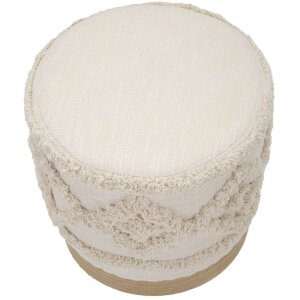 Mauro Ferretti pouf Damasco Ø 40x40 cm natural