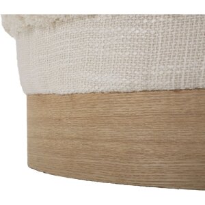 Mauro Ferretti pouf Damasco Ø 40x40 cm natural
