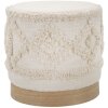 Mauro Ferretti pouf Damasco Ø 40x40 cm natural