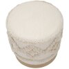 Mauro Ferretti pouf Damasco Ø 40x40 cm natural
