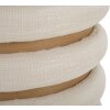 Mauro Ferretti pouf Línea Damasco redondo Ø 40x42 cm natural