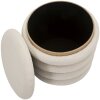 Mauro Ferretti pouf Línea Damasco redondo Ø 40x42 cm natural
