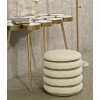 Mauro Ferretti pouf Línea Damasco redondo Ø 40x42 cm natural