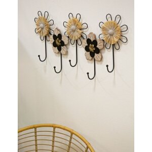 Gancho de pared Mauro Ferretti 61x5,5x30,5 5 cm negro marrón