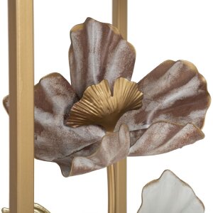 Mauro Ferretti mesa auxiliar flor set 2 piezas 36x36x70-30x30x60 cm multicolor