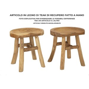Mauro Ferretti taburete Sel 40x32x42 cm marrón