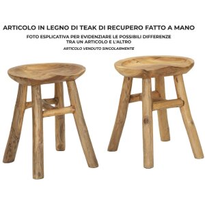 Mauro Ferretti taburete Sel Slim 35x30x42 cm marrón