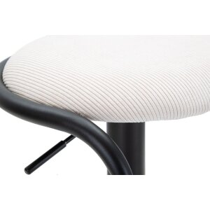 Mauro Ferretti taburete de bar Destiny Ø 41x61-83 cm negro blanco