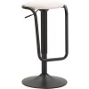 Mauro Ferretti taburete de bar Destiny Ø 41x61-83 cm negro blanco