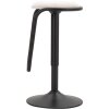 Mauro Ferretti taburete de bar Destiny Ø 41x61-83 cm negro blanco