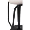 Mauro Ferretti taburete de bar Destiny Ø 41x61-83 cm negro blanco