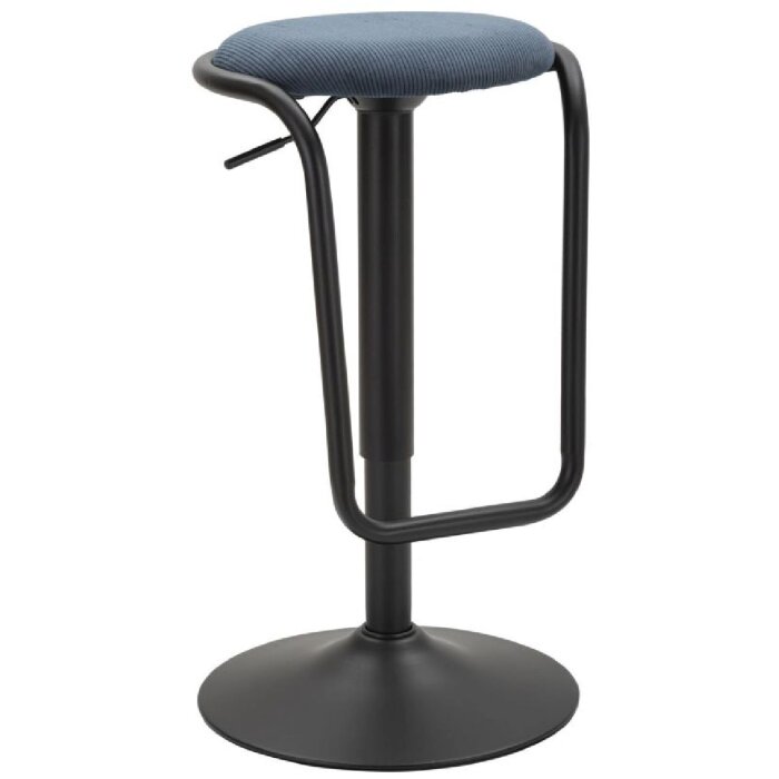 Mauro Ferretti taburete de bar Destiny Ø 41x61-83 cm negro marino