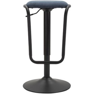 Mauro Ferretti taburete de bar Destiny Ø 41x61-83 cm negro marino