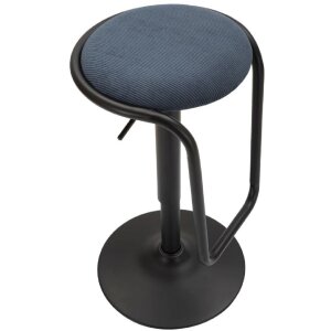 Mauro Ferretti taburete de bar Destiny Ø 41x61-83 cm negro marino