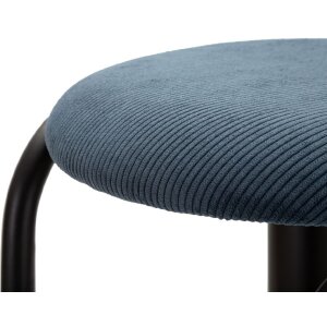 Mauro Ferretti taburete de bar Destiny Ø 41x61-83 cm negro marino