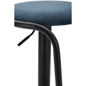 Mauro Ferretti taburete de bar Destiny Ø 41x61-83 cm negro marino