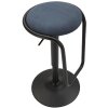 Mauro Ferretti taburete de bar Destiny Ø 41x61-83 cm negro marino