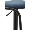 Mauro Ferretti taburete de bar Destiny Ø 41x61-83 cm negro marino