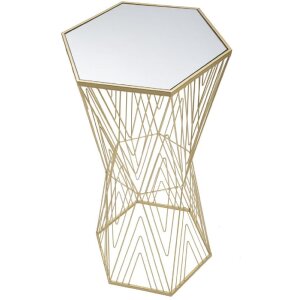 Mauro Ferretti teléfono mesa líneas 40x35x80 cm oro