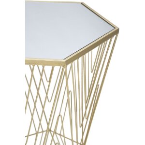 Mauro Ferretti teléfono mesa líneas 40x35x80 cm oro