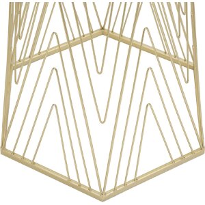 Mauro Ferretti teléfono mesa líneas 40x35x80 cm oro